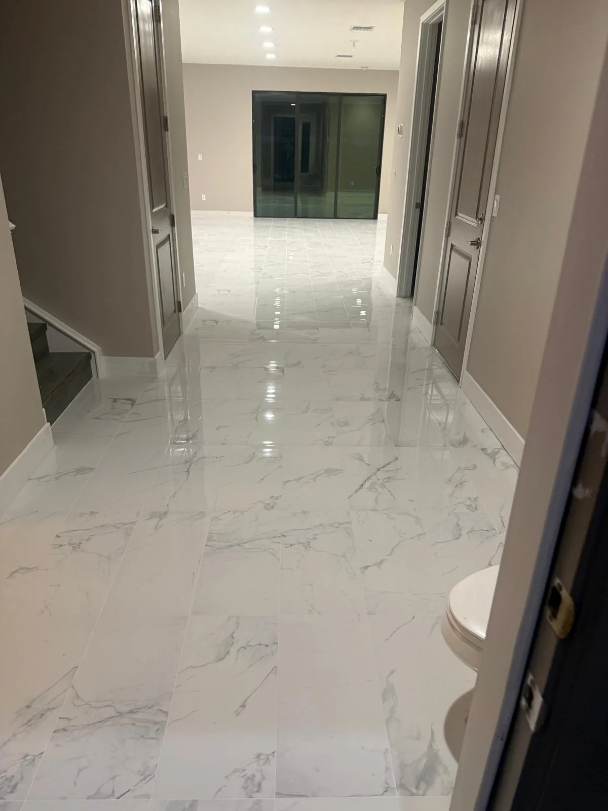 Interior Painting Marble Hallway Parkland by JC General Painting in South Florida