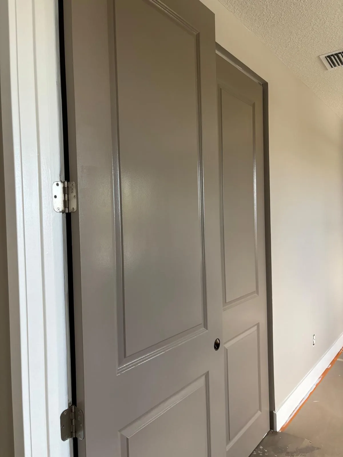 Interior Door Painting Grey Doors by JC General Painting in South Florida