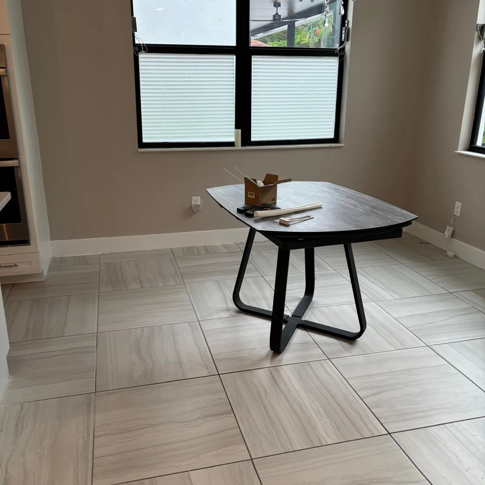 Interior Painting Dining Room Greige by JC General Painting in South Florida