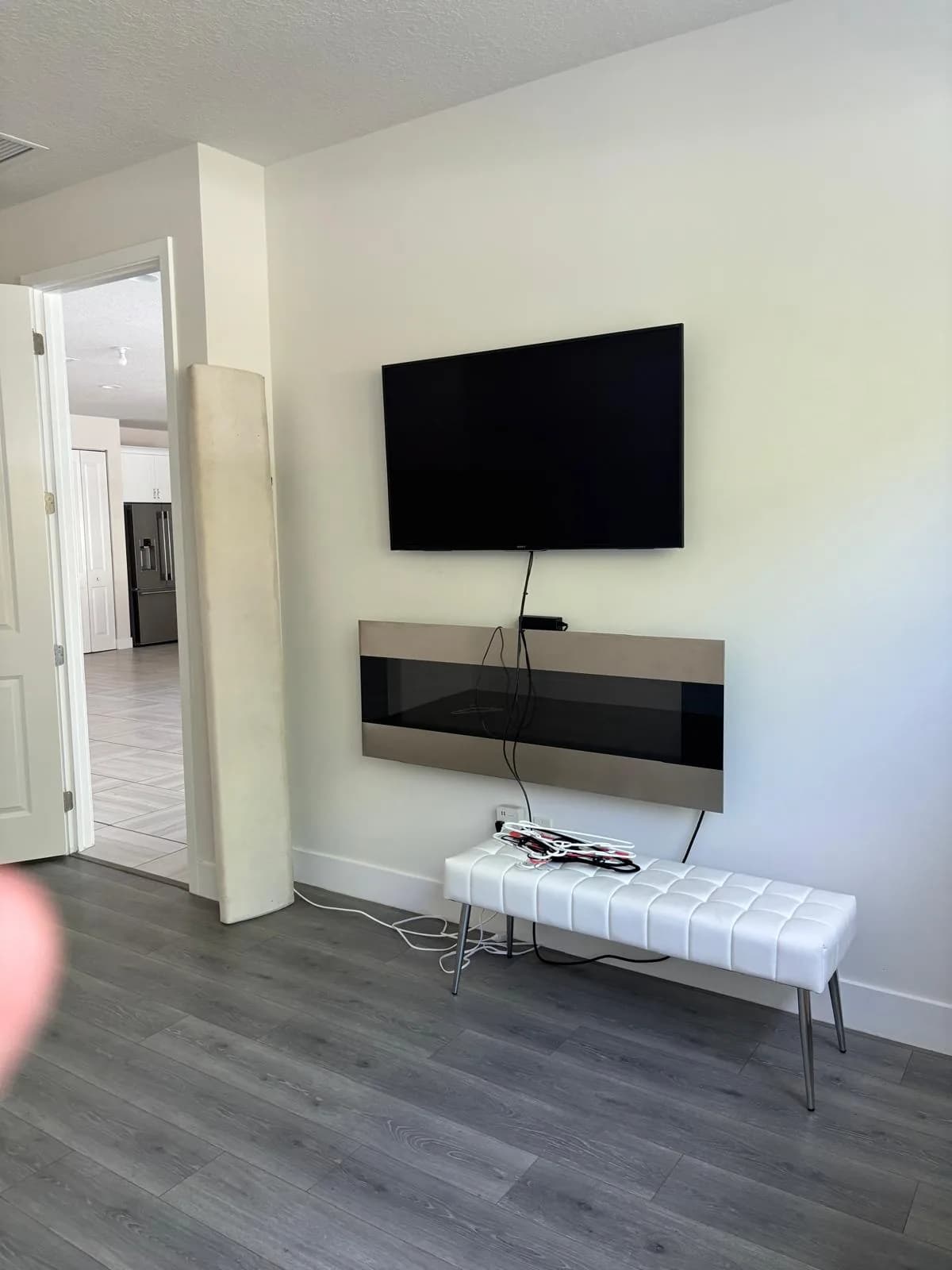 Interior Painting Living Room Tv Wall by JC General Painting in South Florida
