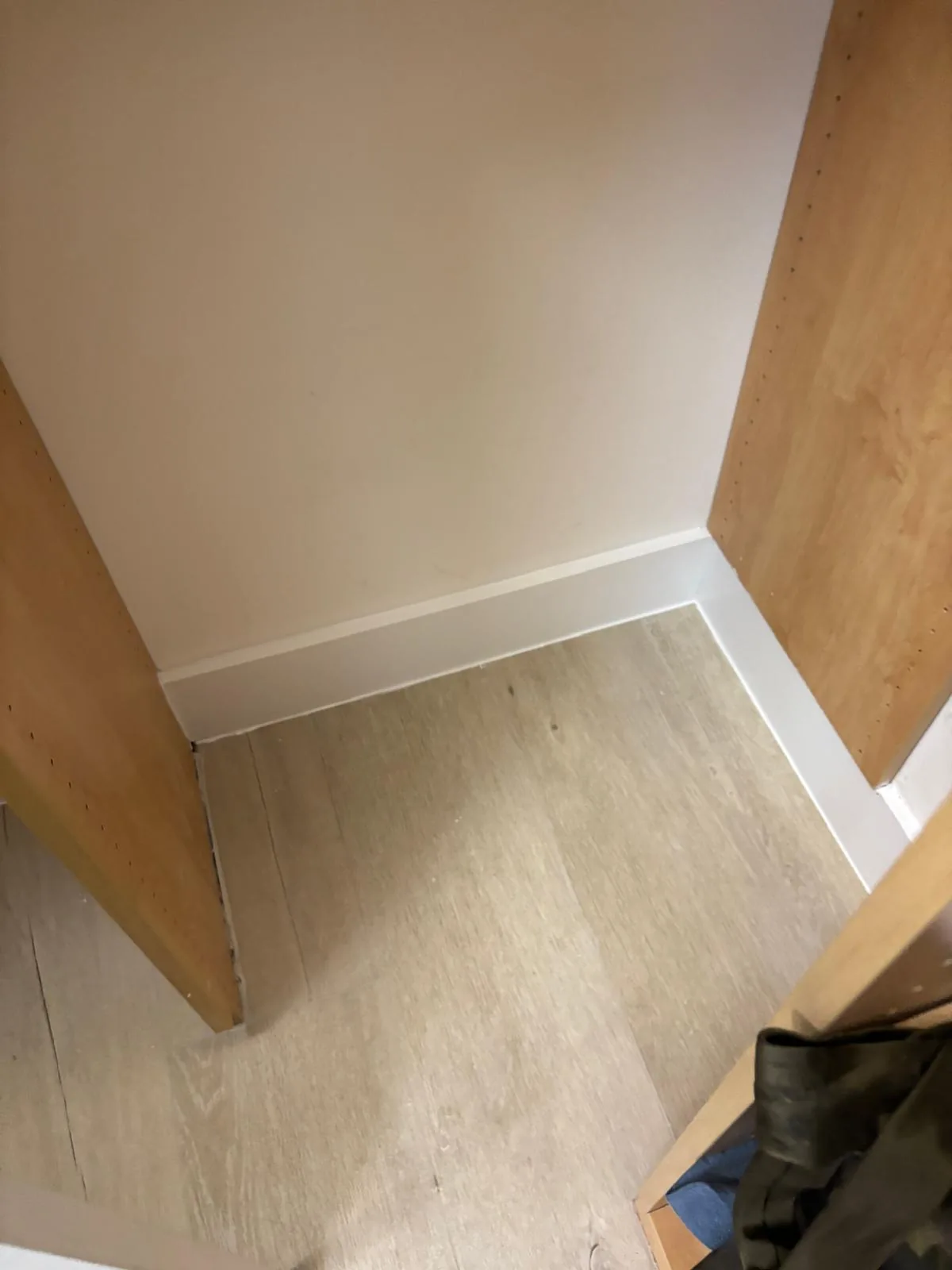 Interior Painting White Corner Baseboard by JC General Painting in South Florida